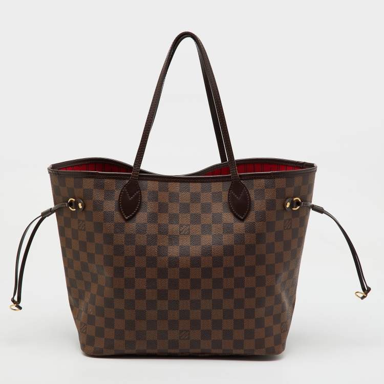 Pre Owned Louis Vuitton Damier Ebene Canvas Neverfull MM Bag