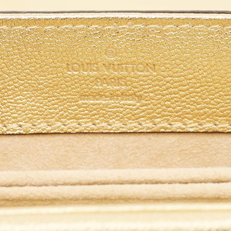 Pre Owned Louis Vuitton Gold Leather Very Chain Bag