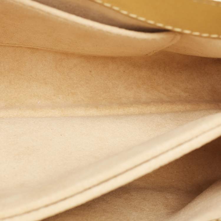 Pre Owned Louis Vuitton Gold Leather Very Chain Bag