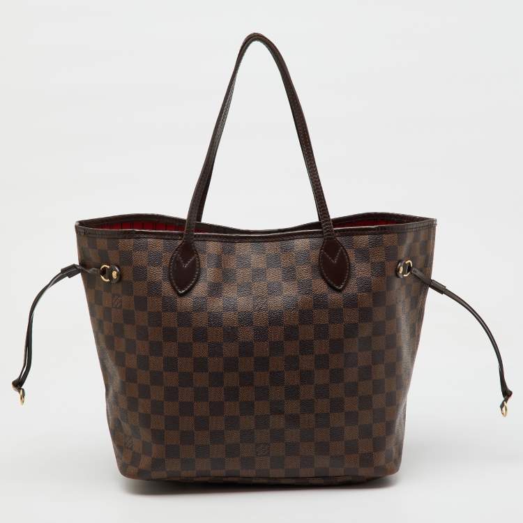 Pre Owned Louis Vuitton Damier Ebene Canvas Neverfull MM Bag