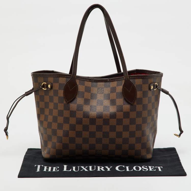 Pre Owned Louis Vuitton Damier Ebene Canvas Neverfull PM Bag