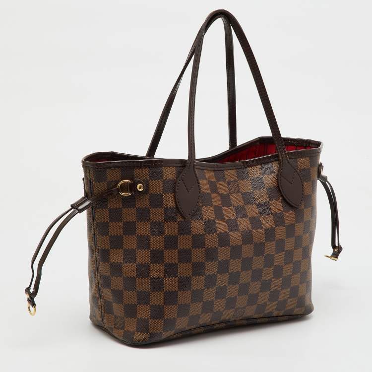 Pre Owned Louis Vuitton Damier Ebene Canvas Neverfull PM Bag