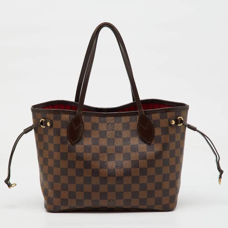 Pre Owned Louis Vuitton Damier Ebene Canvas Neverfull PM Bag