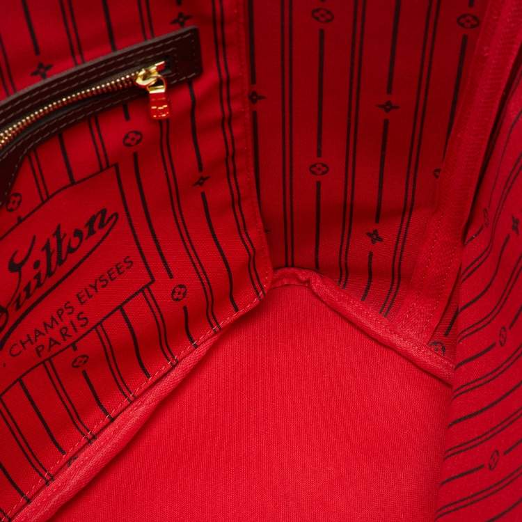 Pre Owned Louis Vuitton Damier Ebene Canvas Neverfull MM Bag