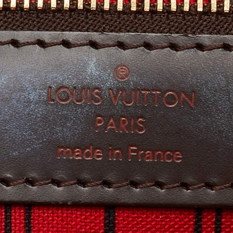 Pre Owned Louis Vuitton Damier Ebene Canvas Neverfull MM Bag