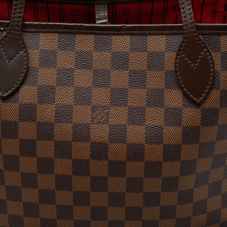 Pre Owned Louis Vuitton Damier Ebene Canvas Neverfull MM Bag