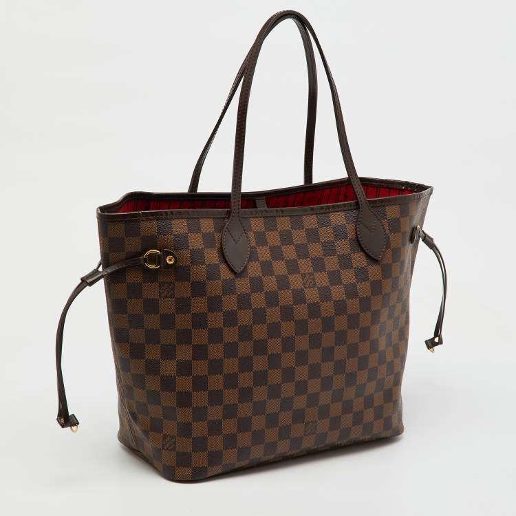 Pre Owned Louis Vuitton Damier Ebene Canvas Neverfull MM Bag