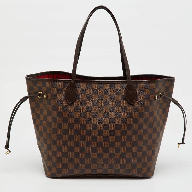 Pre Owned Louis Vuitton Damier Ebene Canvas Neverfull MM Bag
