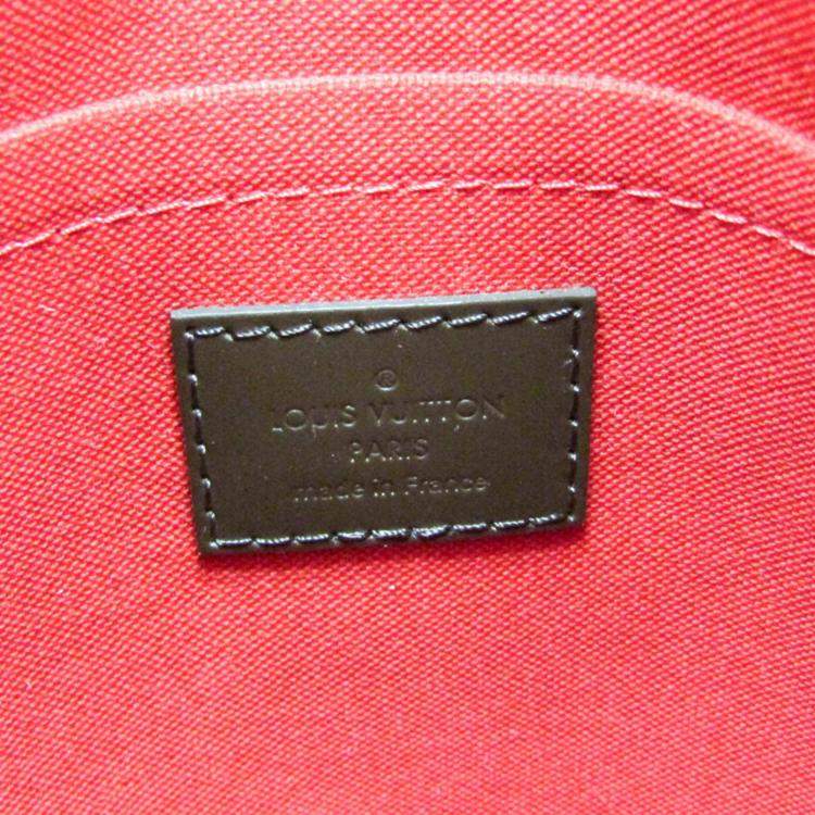 Pre Owned Louis Vuitton Brown Damier Ebene Duomo Shoulder Bag 