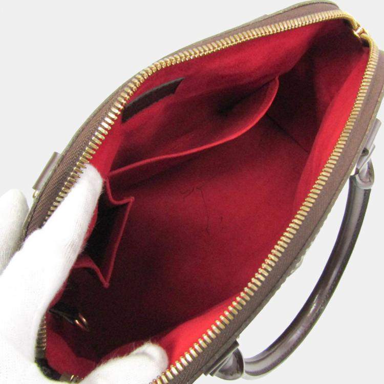 Pre Owned  Louis Vuitton Brown Ebene Damier Trevi Pm Shoulder Bag 