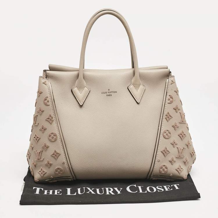 Pre Owned Louis Vuitton Galet Beige Monogram Leather W PM Bag