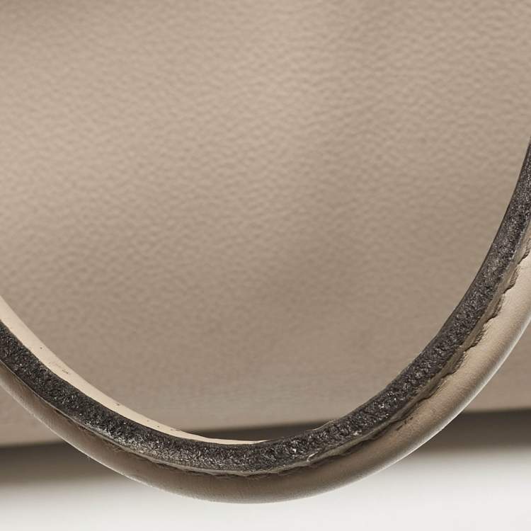 Pre Owned Louis Vuitton Galet Beige Monogram Leather W PM Bag