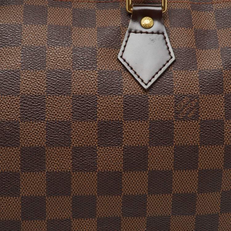 Pre Owned Louis Vuitton Damier Ebene Canvas Speedy 30 Bag