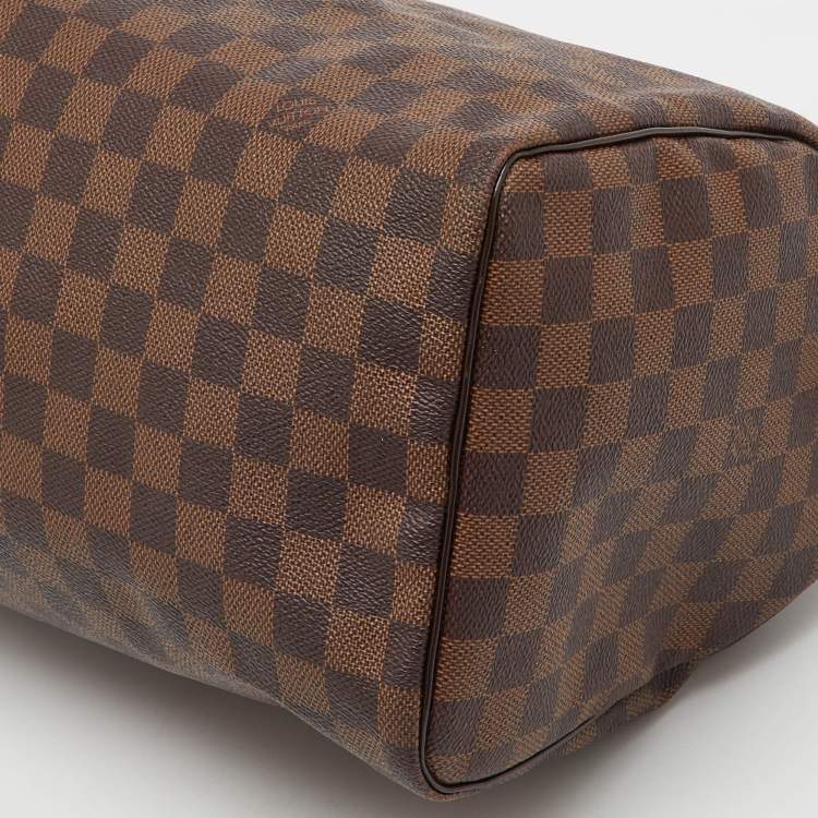 Pre Owned Louis Vuitton Damier Ebene Canvas Speedy 30 Bag