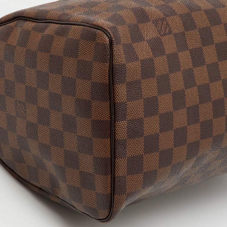 Pre Owned Louis Vuitton Damier Ebene Canvas Speedy 30 Bag