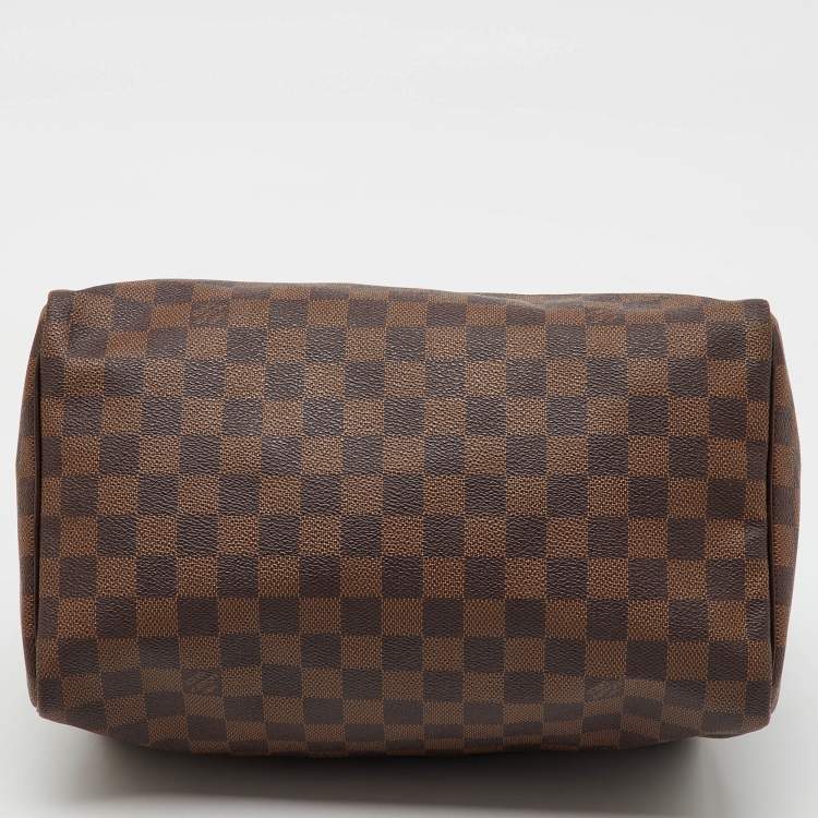 Pre Owned Louis Vuitton Damier Ebene Canvas Speedy 30 Bag