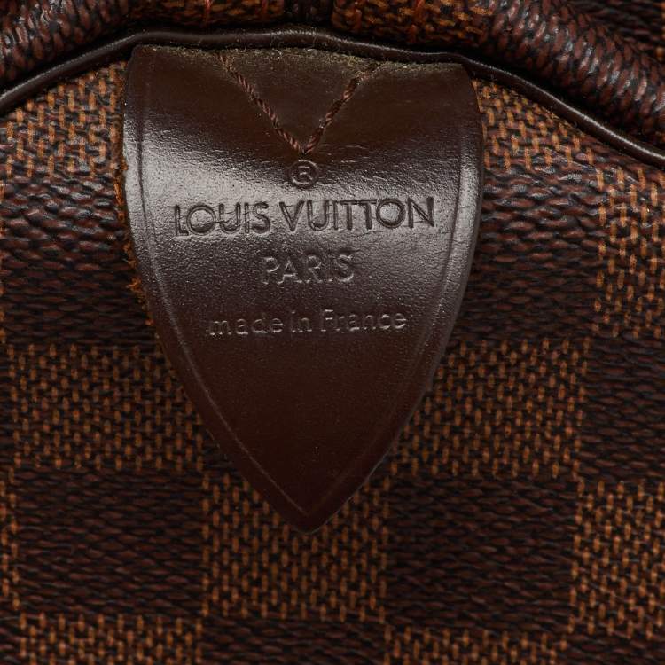 Pre Owned Louis Vuitton Damier Ebene Canvas Speedy 30 Bag