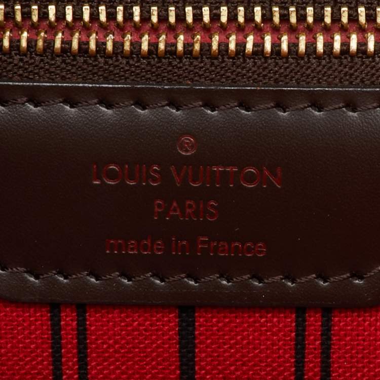 Pre Owned Louis Vuitton Damier Ebene Canvas Neverfull MM Bag