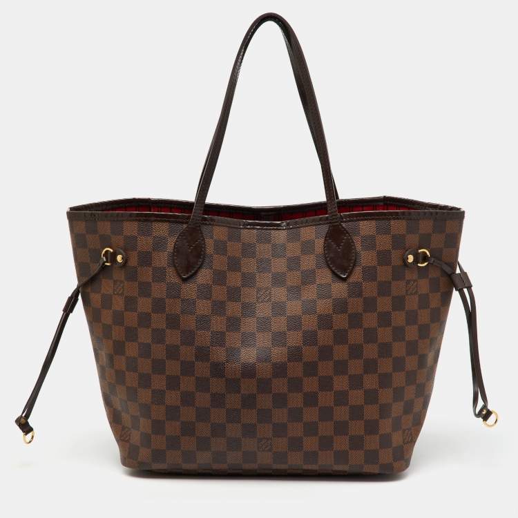 Pre Owned Louis Vuitton Damier Ebene Canvas Neverfull MM Bag