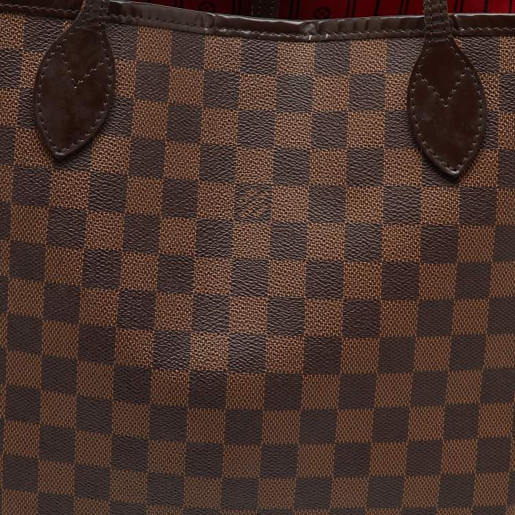 Pre Owned Louis Vuitton Damier Ebene Canvas Neverfull MM Bag