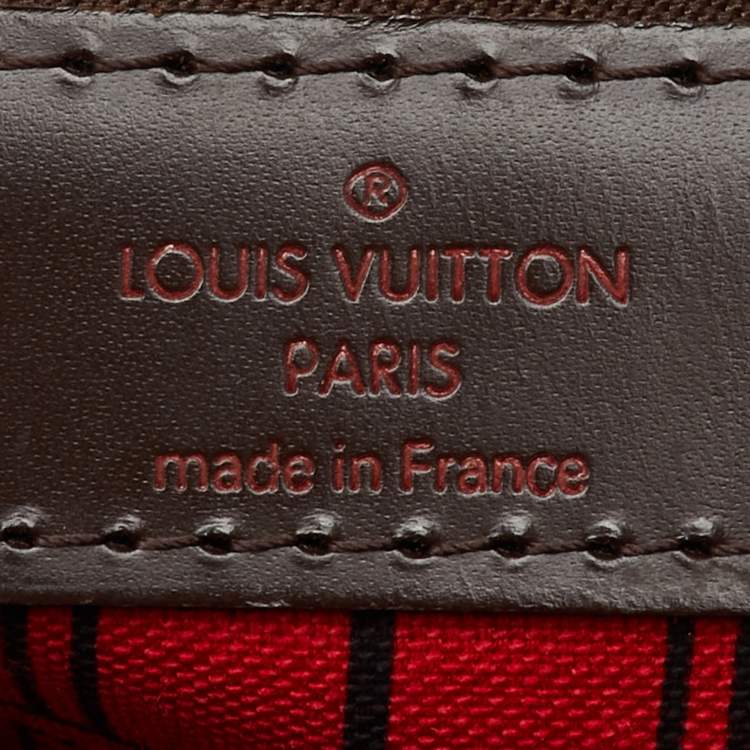Pre Owned Louis Vuitton Damier Ebene Canvas Neverfull MM Bag