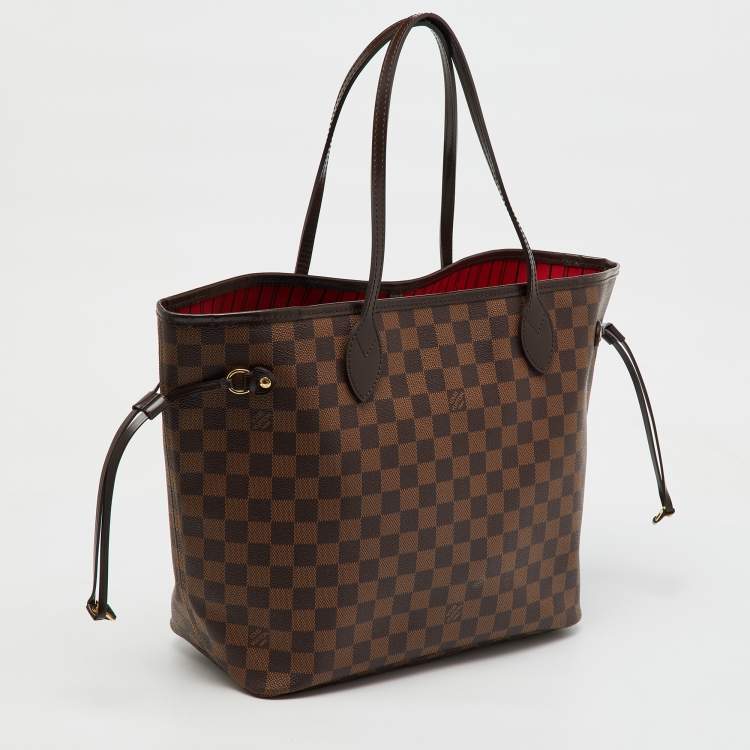 Pre Owned Louis Vuitton Damier Ebene Canvas Neverfull MM Bag
