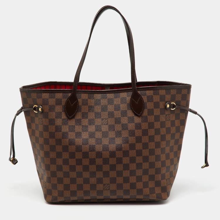 Pre Owned Louis Vuitton Damier Ebene Canvas Neverfull MM Bag