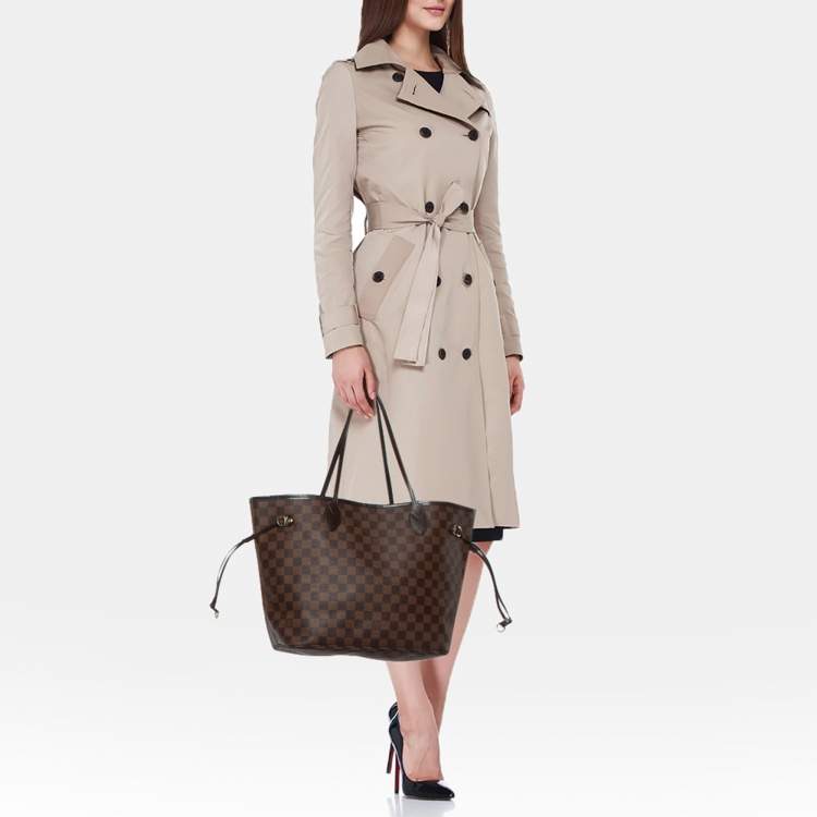 Pre Owned Louis Vuitton Damier Ebene Canvas Neverfull PM Bag