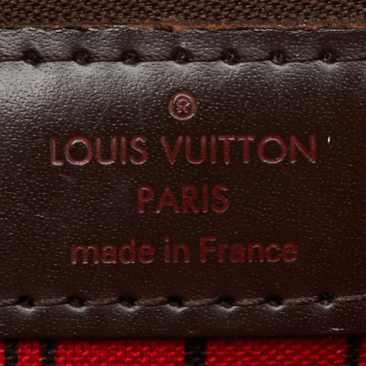 Pre Owned Louis Vuitton Damier Ebene Canvas Neverfull PM Bag
