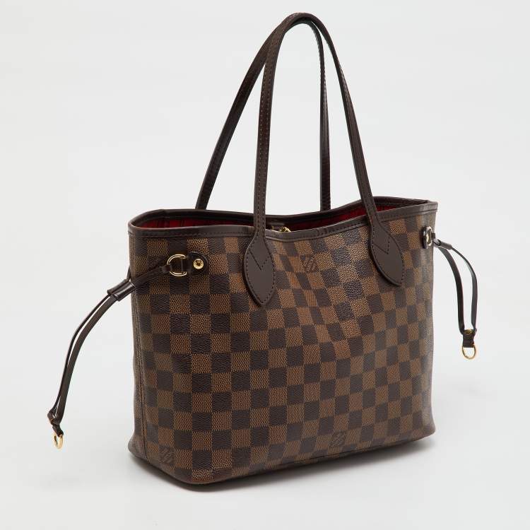 Pre Owned Louis Vuitton Damier Ebene Canvas Neverfull PM Bag