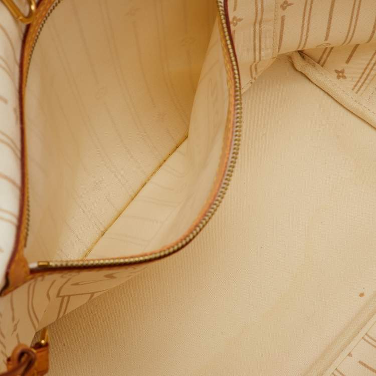 Pre Owned Louis Vuitton Damier Azur Canvas Neverfull MM Bag