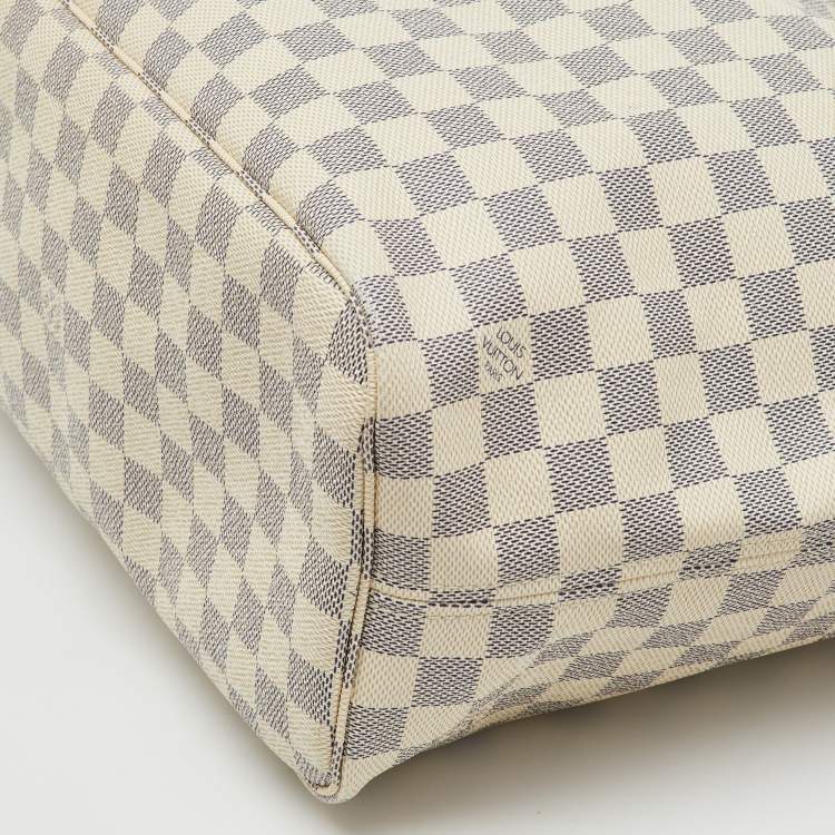 Pre Owned Louis Vuitton Damier Azur Canvas Neverfull MM Bag