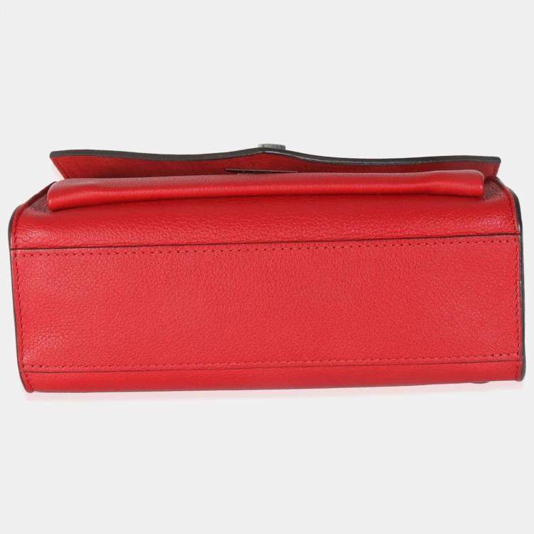 Pre Owned Louis Vuitton Rubis Soft Calfskin Mylockme Chain BB bag