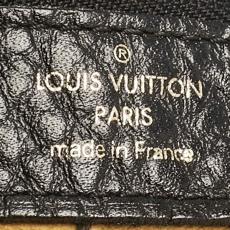 Pre Owned Louis Vuitton Black Denim Monogram Surya XL Bag