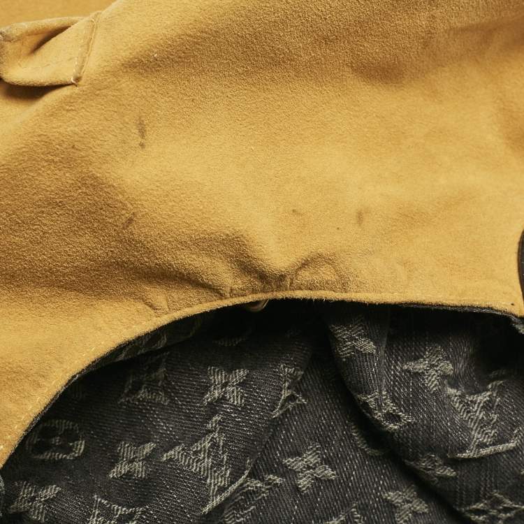 Pre Owned Louis Vuitton Black Denim Monogram Surya XL Bag