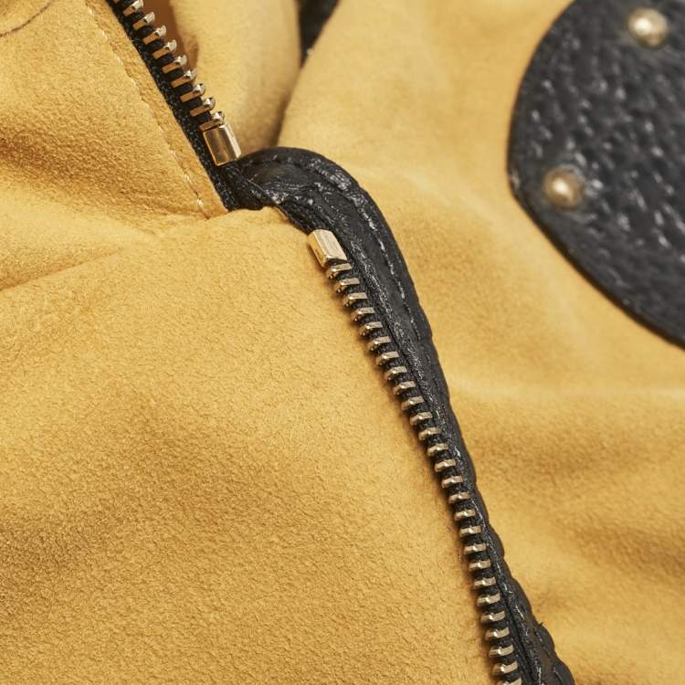 Pre Owned Louis Vuitton Black Denim Monogram Surya XL Bag