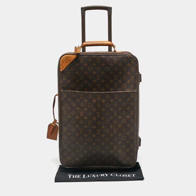 Pre Owned Louis Vuitton Monogram Canvas Business Pegase Legere 55 Luggage