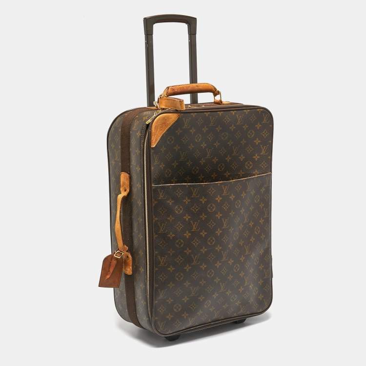 Pre Owned Louis Vuitton Monogram Canvas Business Pegase Legere 55 Luggage