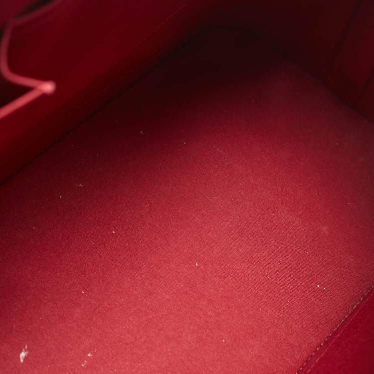 Pre Owned Louis Vuitton Pomme D’amour Monogram Vernis Alma GM Bag