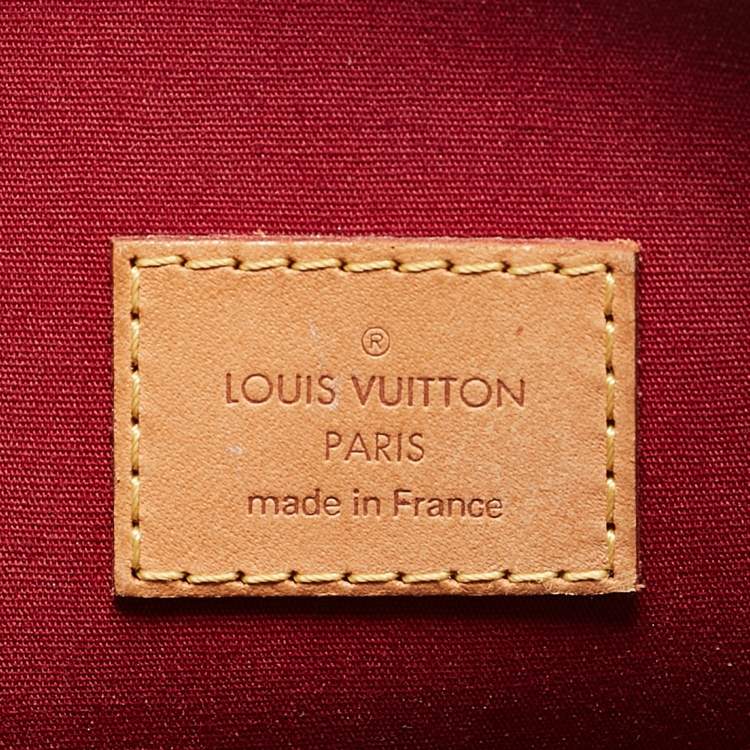 Pre Owned Louis Vuitton Pomme D’amour Monogram Vernis Alma GM Bag
