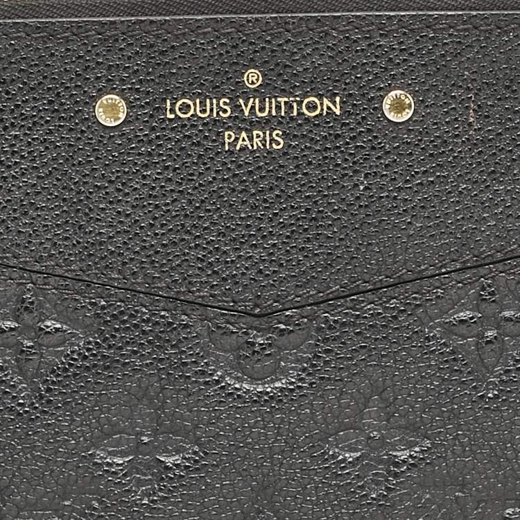 Pre Owned Louis Vuitton Black Monogram Empreinte Leather Daily Pouch