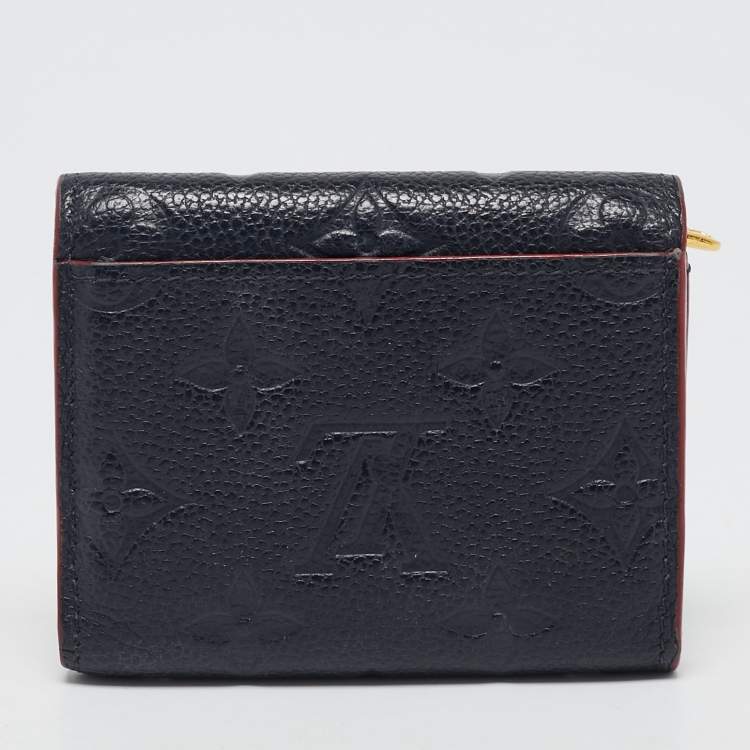Pre Owned Louis Vuitton Blue Infini Monogram Empreinte Victorine Wallet