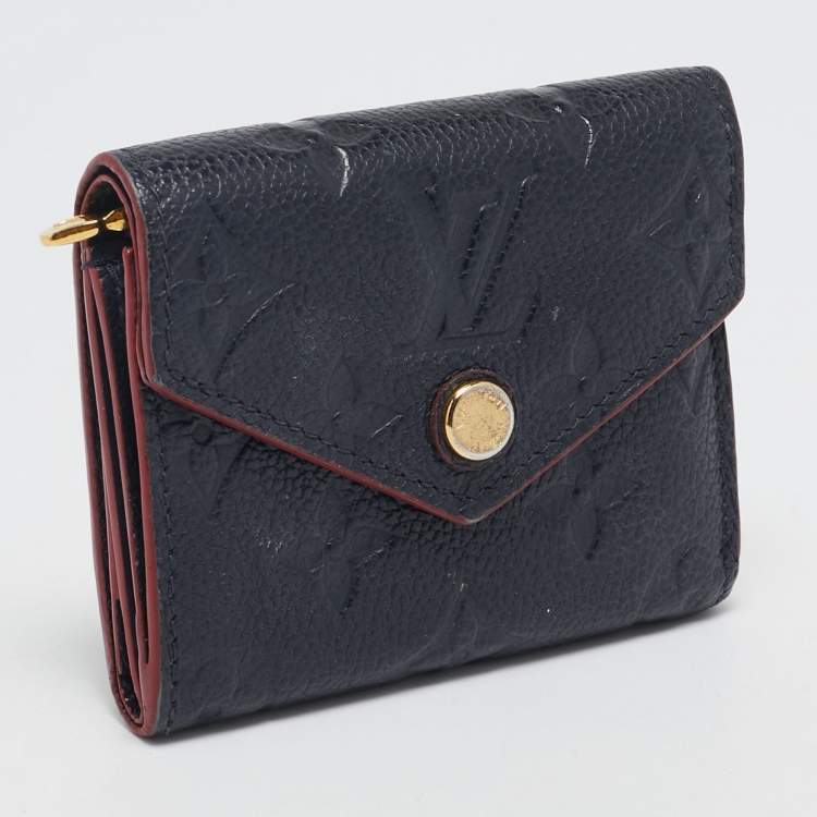 Pre Owned Louis Vuitton Blue Infini Monogram Empreinte Victorine Wallet