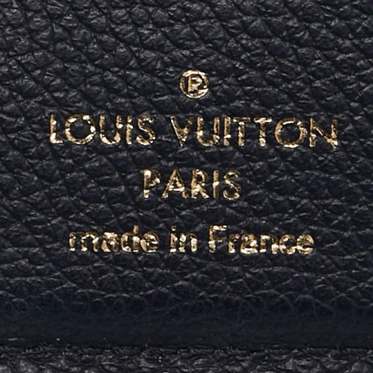 Pre Owned Louis Vuitton Blue Infini Monogram Empreinte Victorine Wallet