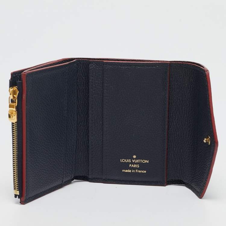 Pre Owned Louis Vuitton Blue Infini Monogram Empreinte Victorine Wallet