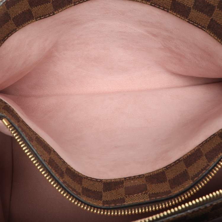 Pre Owned Louis Vuitton Damier Ebene Canvas and Leather Normandy Bag
