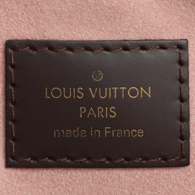 Pre Owned Louis Vuitton Damier Ebene Canvas and Leather Normandy Bag