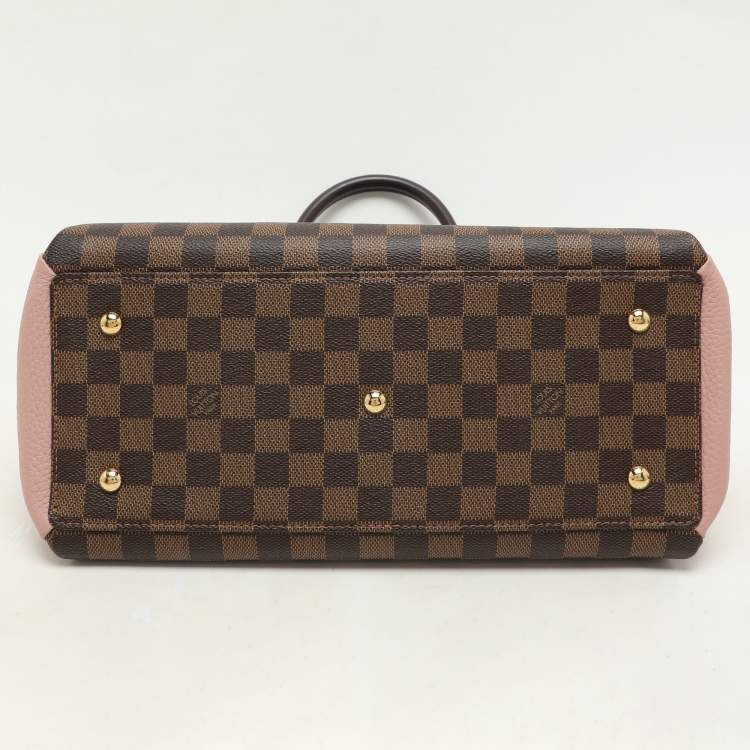 Pre Owned Louis Vuitton Damier Ebene Canvas and Leather Normandy Bag