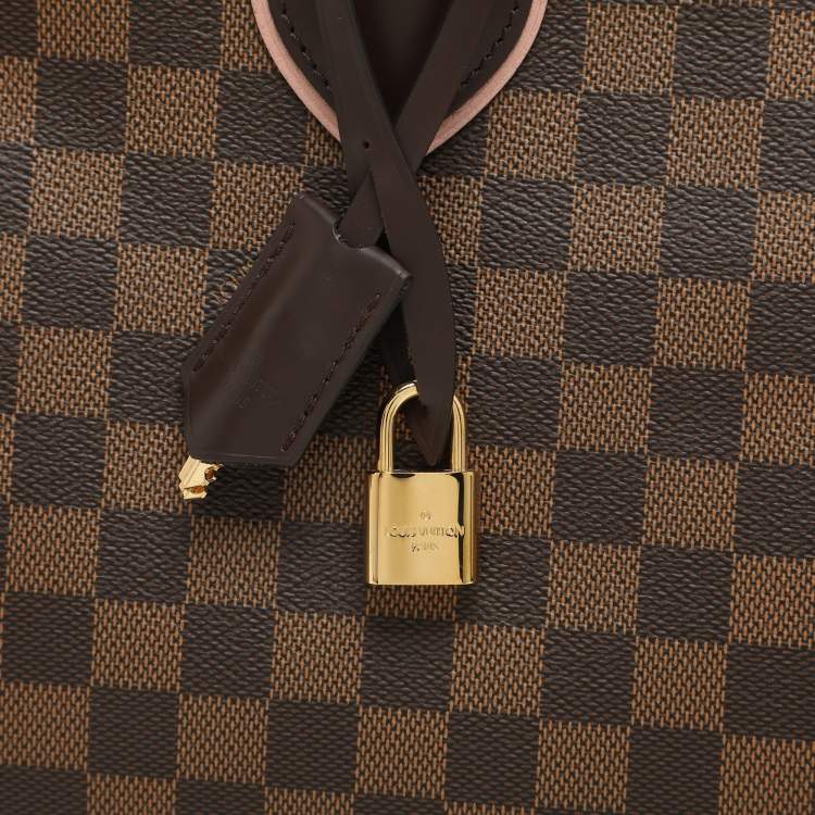 Pre Owned Louis Vuitton Damier Ebene Canvas and Leather Normandy Bag