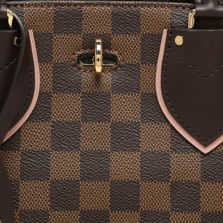 Pre Owned Louis Vuitton Damier Ebene Canvas and Leather Normandy Bag